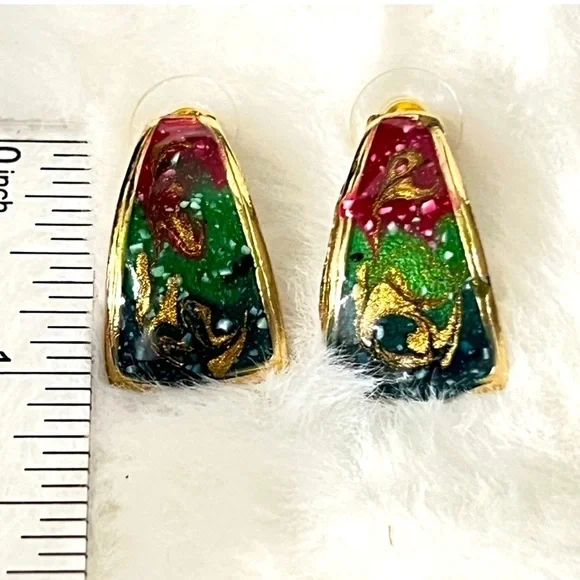 Vintage Colorfully Women’s Earrings​​​​​​​​​​​ - Picture 4 of 5